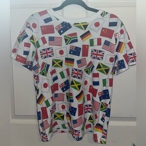 Forever 21 flag t-shirt